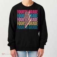 Fourth Grade Lighting Cheetah Back To School Women's Sweatshirt thumb 0