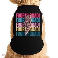 Fourth Grade Lighting Cheetah Back To School Doggie Tank thumb 0