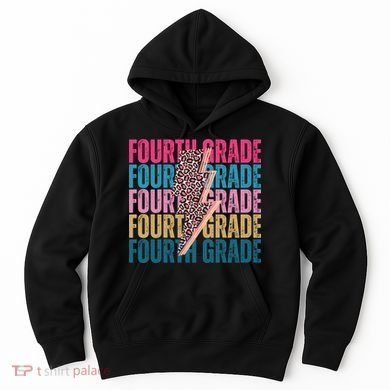Fourth Grade Lighting Cheetah Back To School Hoodie
