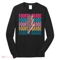 Fourth Grade Lighting Cheetah Back To School Long Sleeve Shirt thumb 0