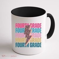 Fourth Grade Lighting Cheetah Back To School Coffee Mug thumb 1