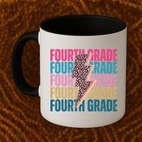 Fourth Grade Lighting Cheetah Back To School Coffee Mug thumb 2