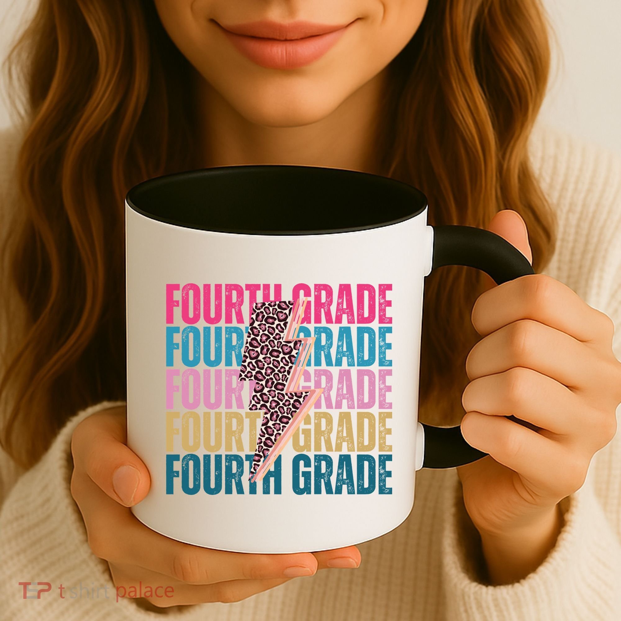 Fourth Grade Lighting Cheetah Back To School Coffee Mug
