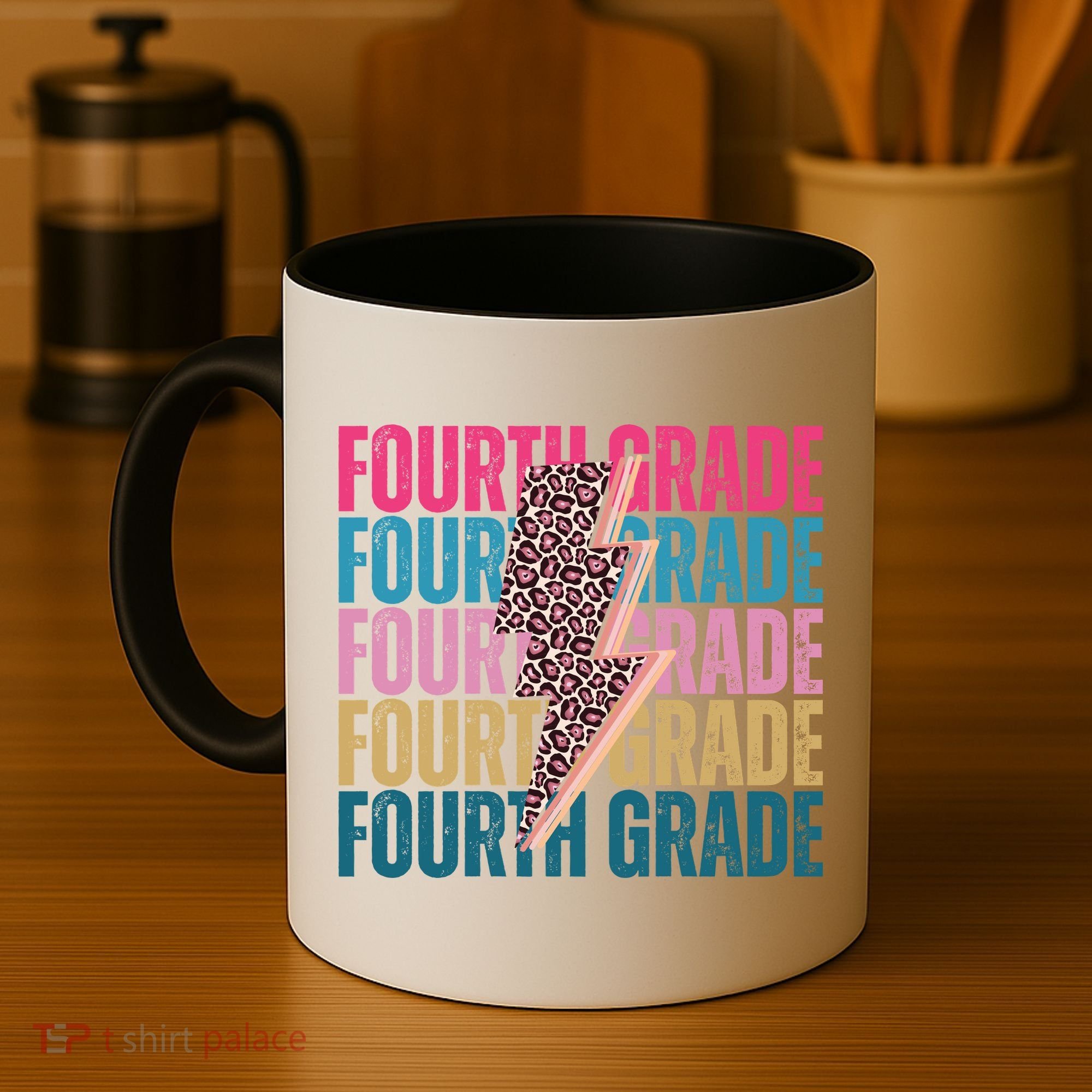 Fourth Grade Lighting Cheetah Back To School Coffee Mug