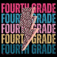 Fourth Grade Lighting Cheetah Back To School Coaster thumb 2