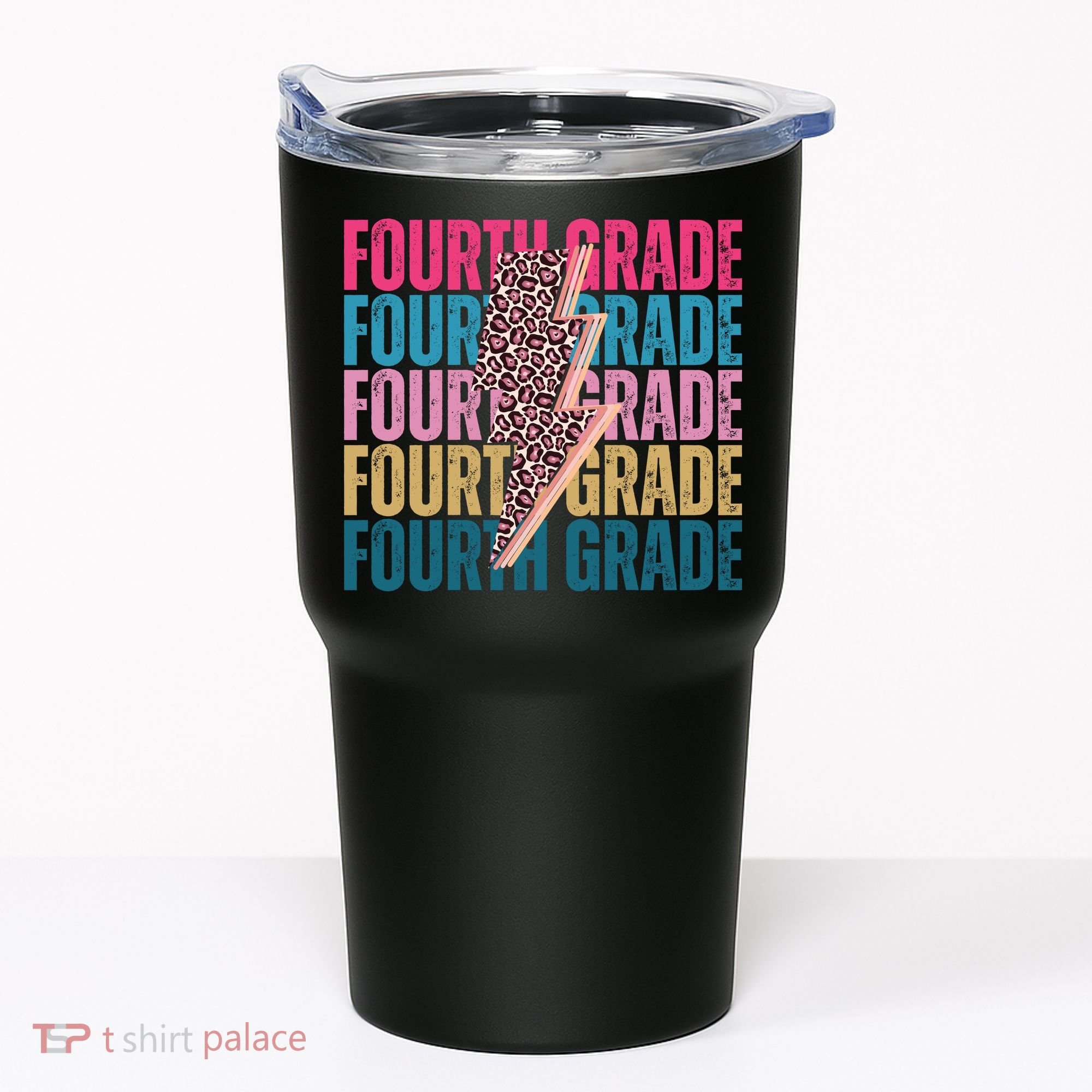 Fourth Grade Lighting Cheetah Back To School Tumbler