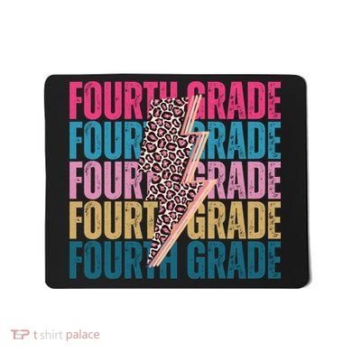 Fourth Grade Lighting Cheetah Back To School Mousepad