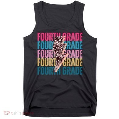 Fourth Grade Lighting Cheetah Back To School Tank Top