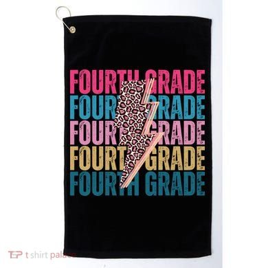 Fourth Grade Lighting Cheetah Back To School Golf Towel
