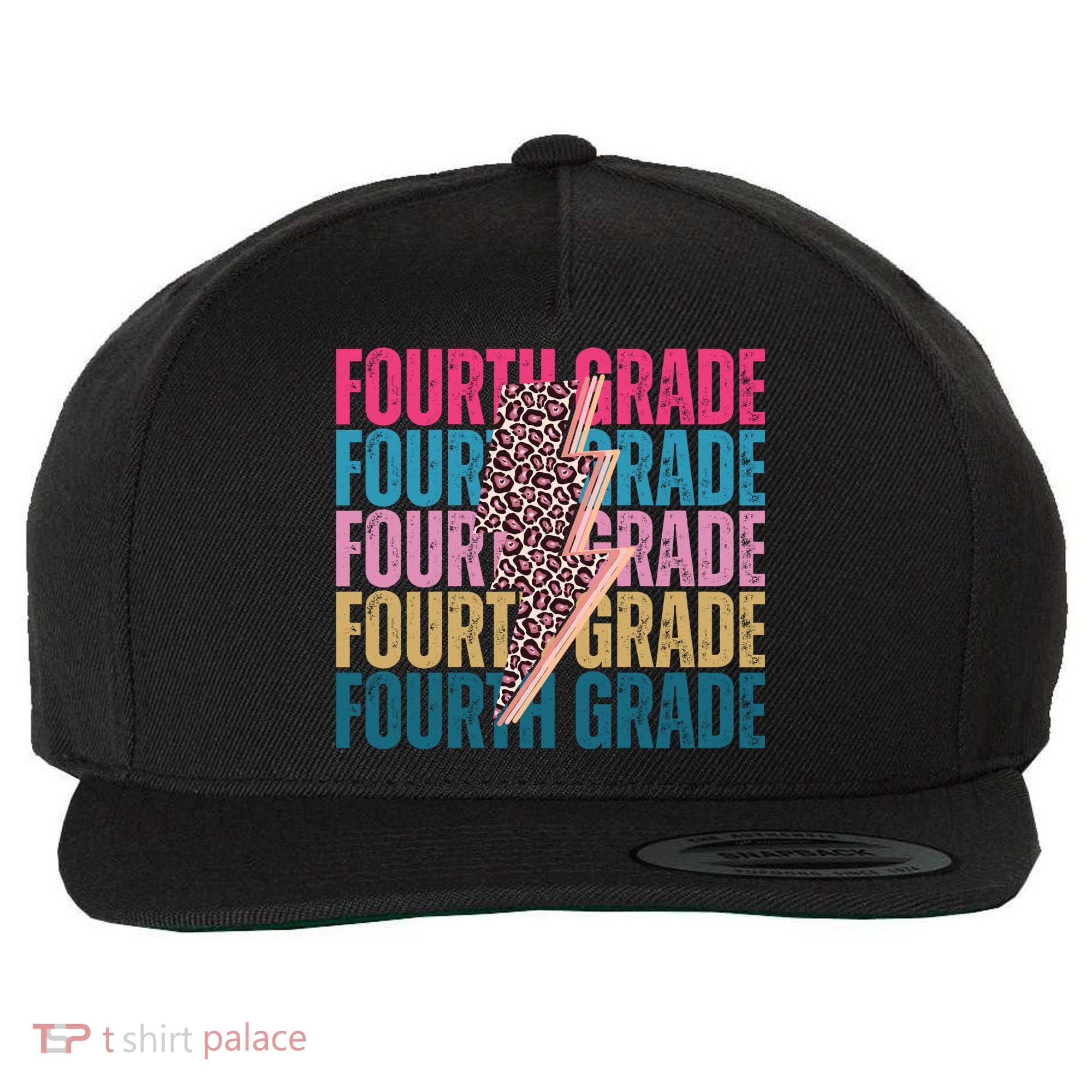 Fourth Grade Lighting Cheetah Back To School Wool Snapback Cap
