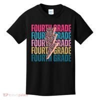 Fourth Grade Lighting Cheetah Back To School Kids T-Shirt thumb 0