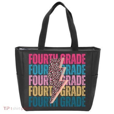 Fourth Grade Lighting Cheetah Back To School Tote Bag
