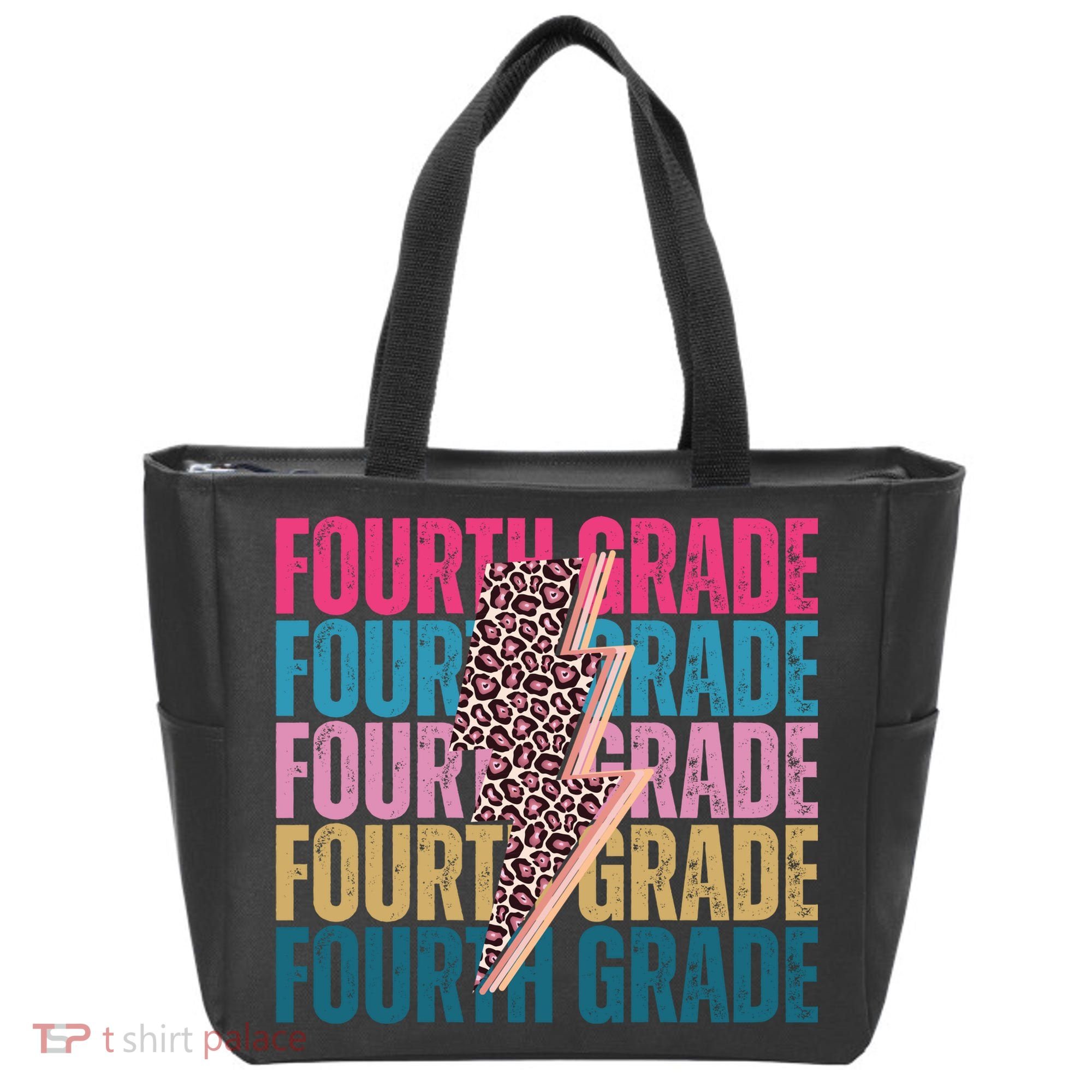 Fourth Grade Lighting Cheetah Back To School Tote Bag