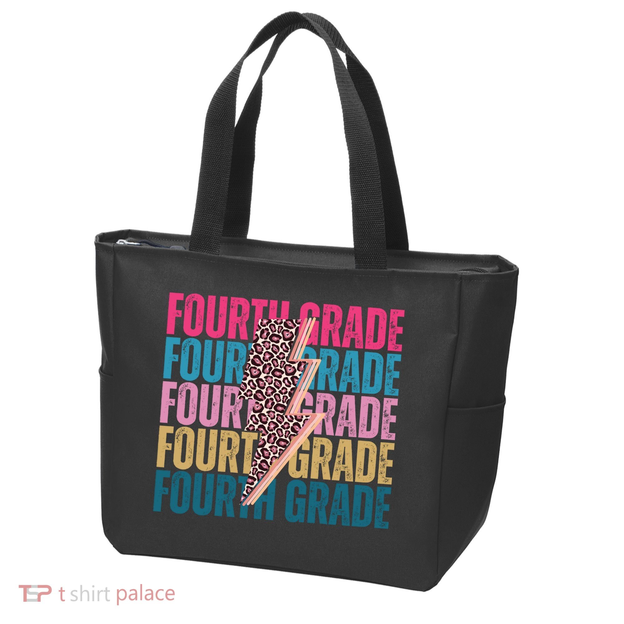 Fourth Grade Lighting Cheetah Back To School Tote Bag