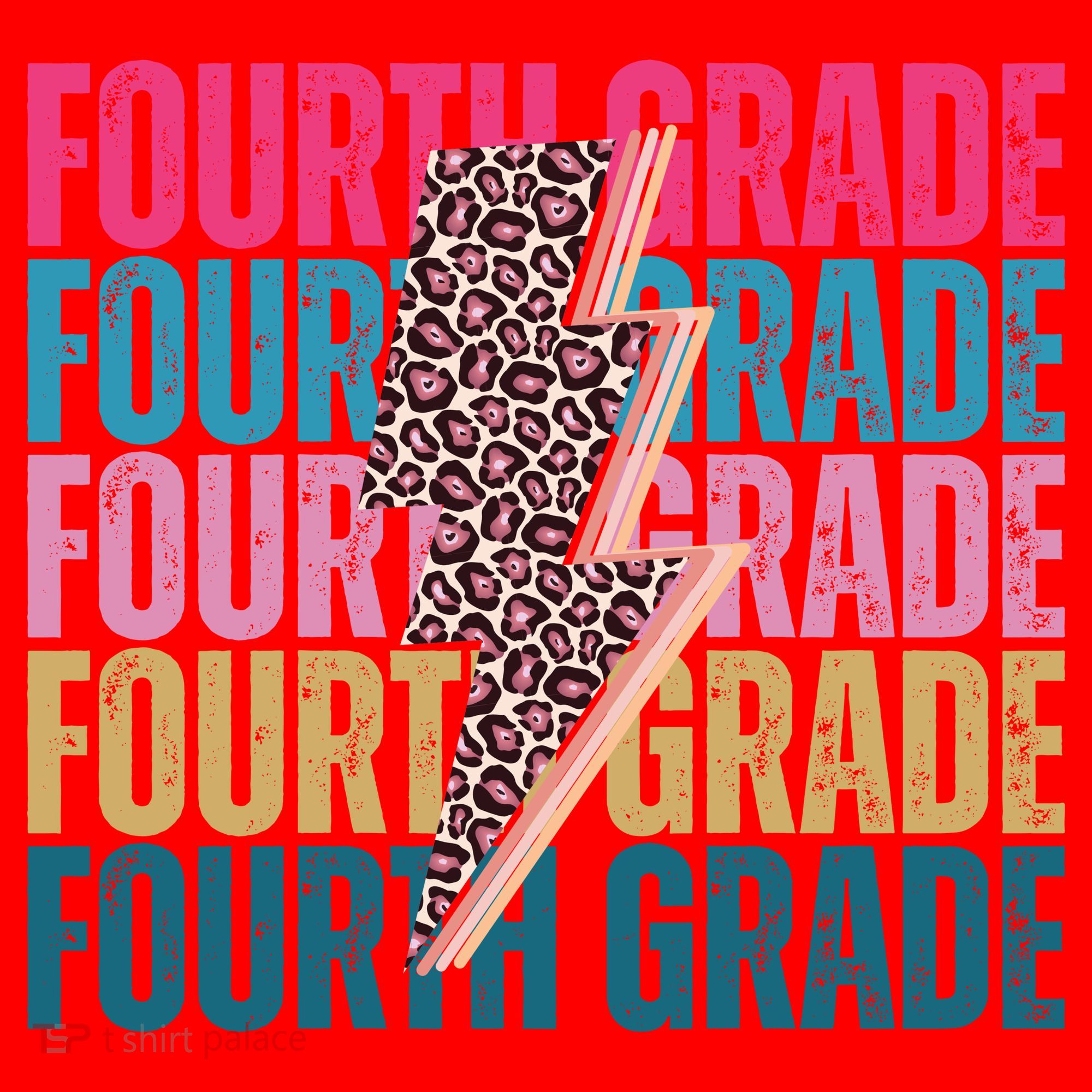 Fourth Grade Lighting Cheetah Back To School Santa Hat