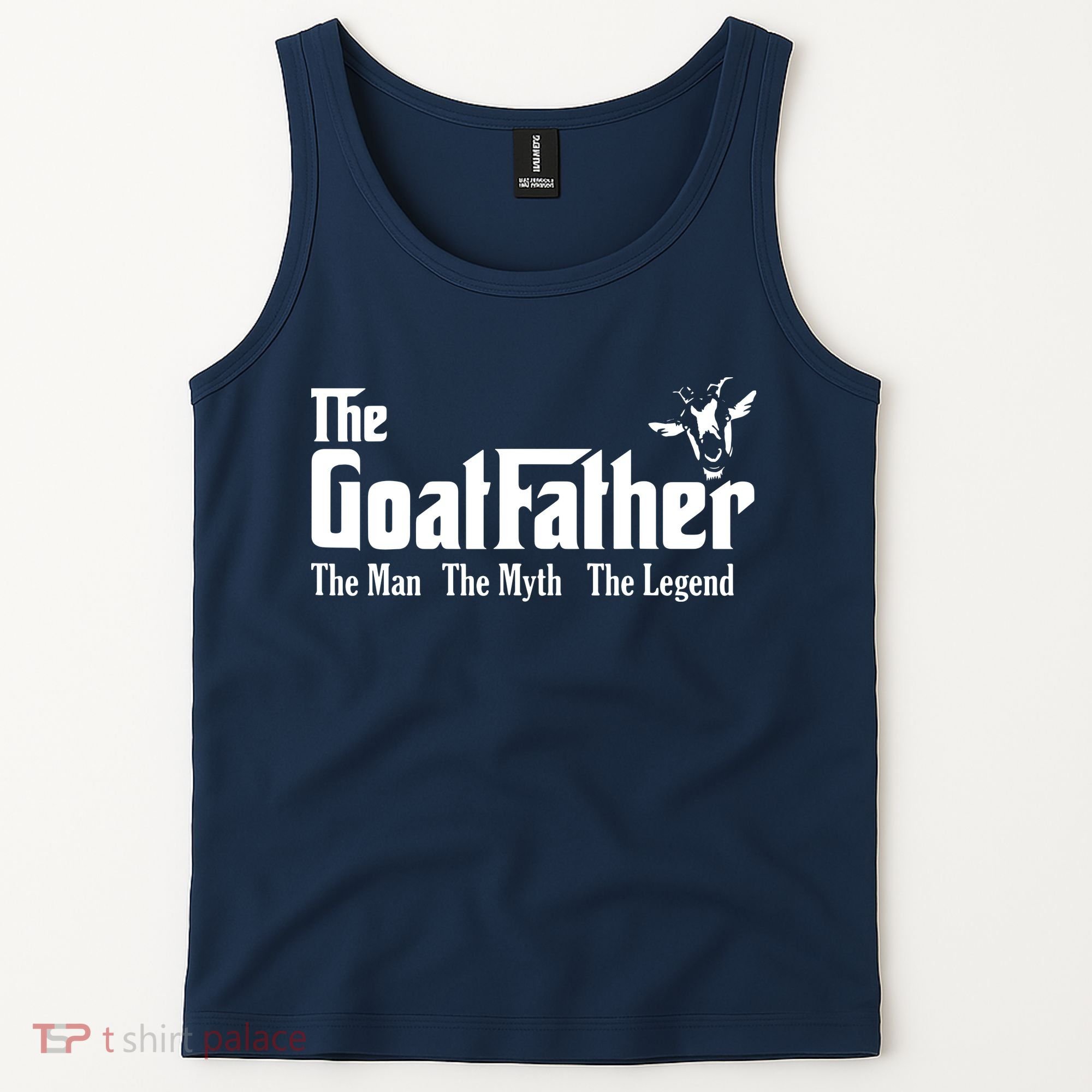 Funny Goat Lover Gifts For Dads And Men The Goat Father Tank Top