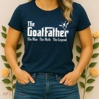 Funny Goat Lover Gifts For Dads And Men The Goat Father Women's T-Shirt thumb 2