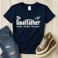 Funny Goat Lover Gifts For Dads And Men The Goat Father Women's T-Shirt thumb 3