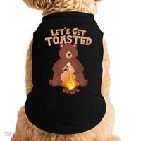 Funny Get Let's Toasted Camping Bear Doggie Tank thumb 0