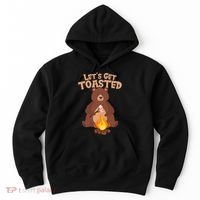 Funny Get Let's Toasted Camping Bear Hoodie thumb 0