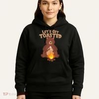 Funny Get Let's Toasted Camping Bear Hoodie thumb 5