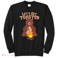 Funny Get Let's Toasted Camping Bear Sweatshirt thumb 0