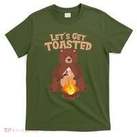 Funny Get Let's Toasted Camping Bear T-Shirt thumb 0