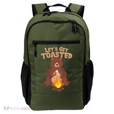 Funny Get Let's Toasted Camping Bear Backpack