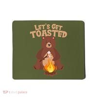 Funny Get Let's Toasted Camping Bear Mousepad thumb 0