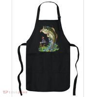 Fishing Graphic Large Mouth Bass Fish Apron thumb 0