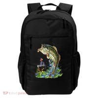 Fishing Graphic Large Mouth Bass Fish Backpack thumb 0