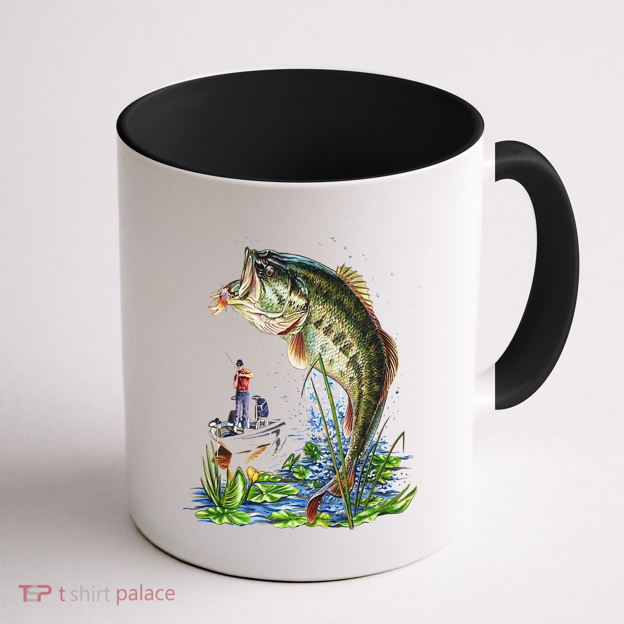 Fishing Graphic Large Mouth Bass Fish Coffee Mug