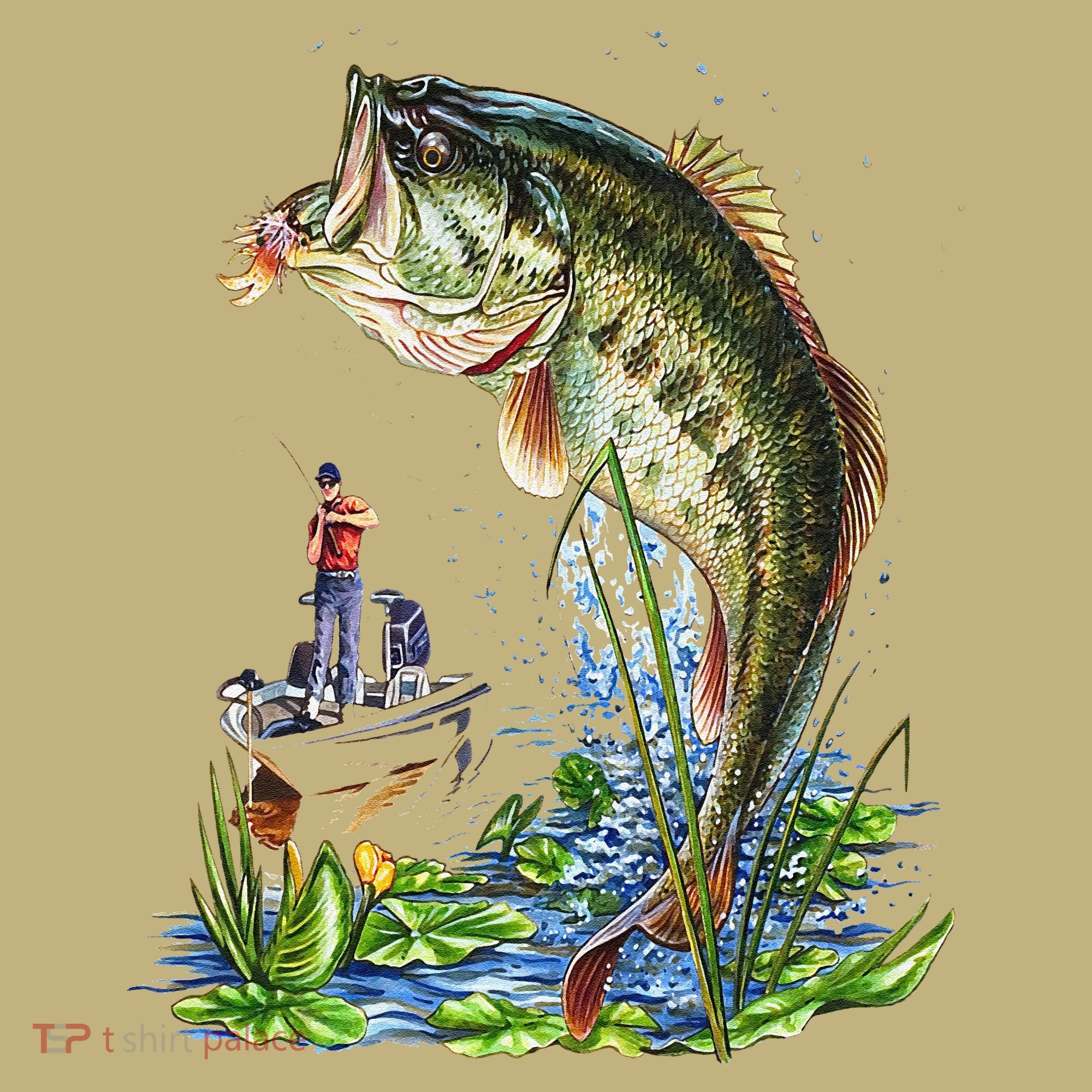 Fishing Graphic Large Mouth Bass Fish Hoodie