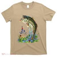 Fishing Graphic Large Mouth Bass Fish T-Shirt thumb 0