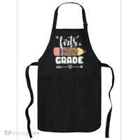 First Grade Leopard Pencil 1st Grader Students Teachers Apron thumb 0