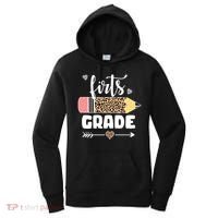 First Grade Leopard Pencil 1st Grader Students Teachers Women's Hoodie thumb 0