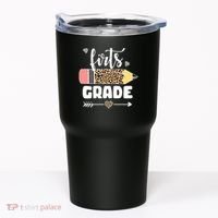First Grade Leopard Pencil 1st Grader Students Teachers Tumbler thumb 0