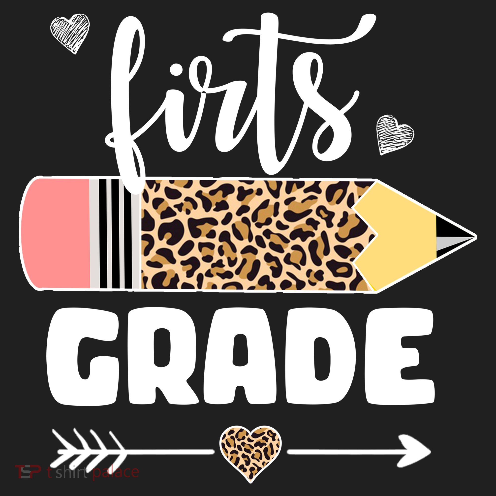 First Grade Leopard Pencil 1st Grader Students Teachers Tumbler