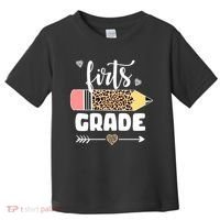 First Grade Leopard Pencil 1st Grader Students Teachers Toddler T-Shirt thumb 0