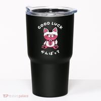 Funny Good Luck Japanese Cat Turbo Granny Yokai Cat Sarcasm Tumbler thumb 0