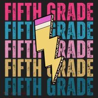 Fifth Grade Lightning Pencil Back To School Women's Sweatshirt thumb 2
