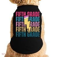 Fifth Grade Lightning Pencil Back To School Doggie Tank thumb 0