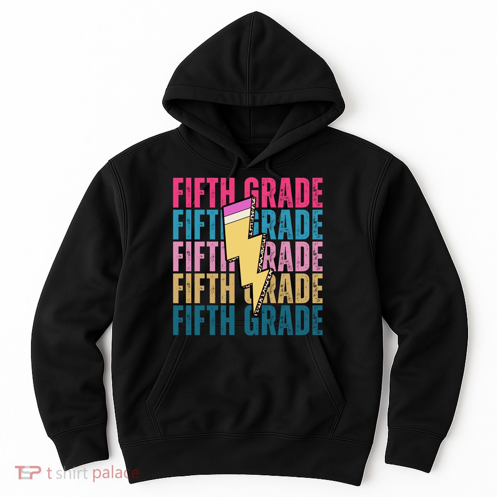 Fifth Grade Lightning Pencil Back To School Hoodie