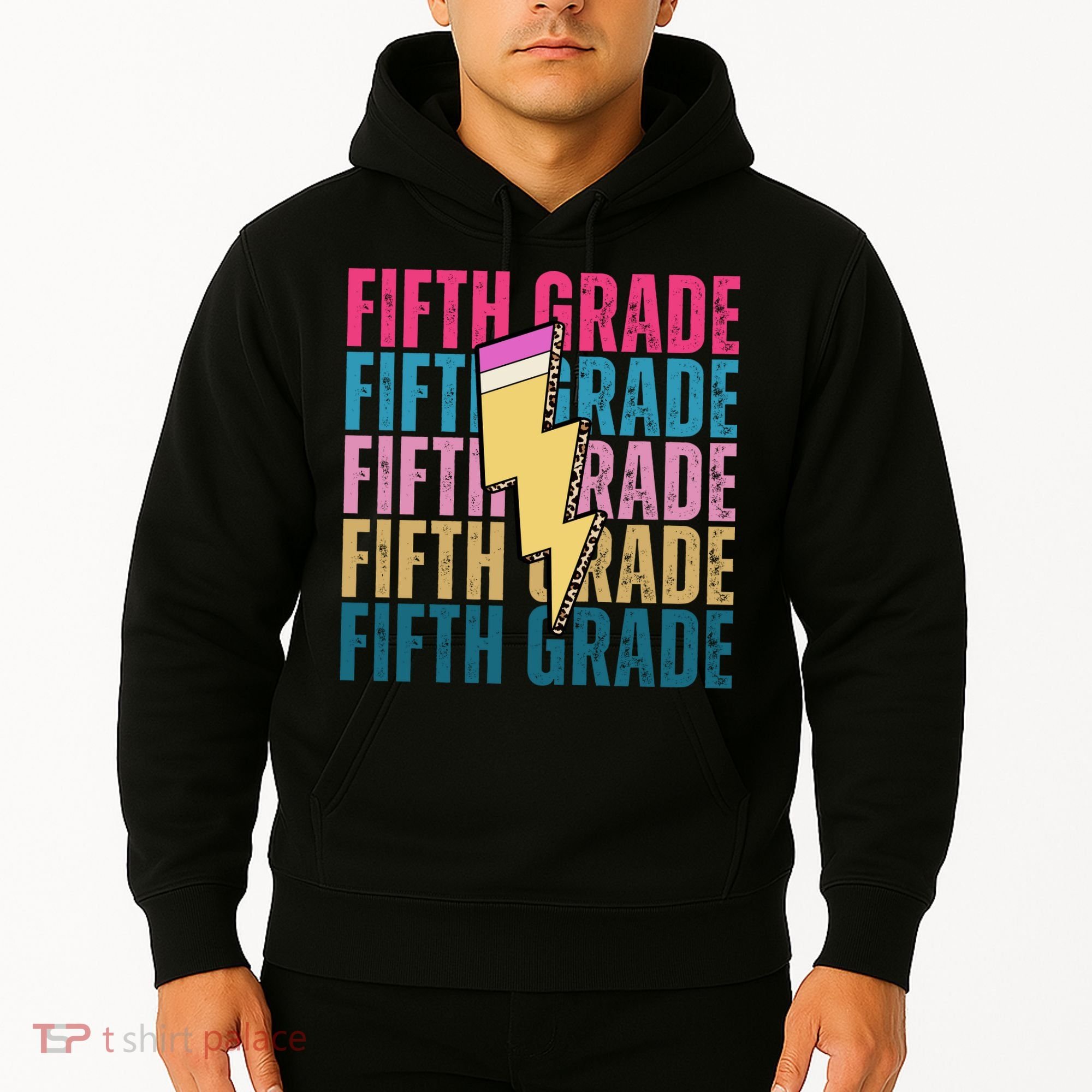 Fifth Grade Lightning Pencil Back To School Hoodie