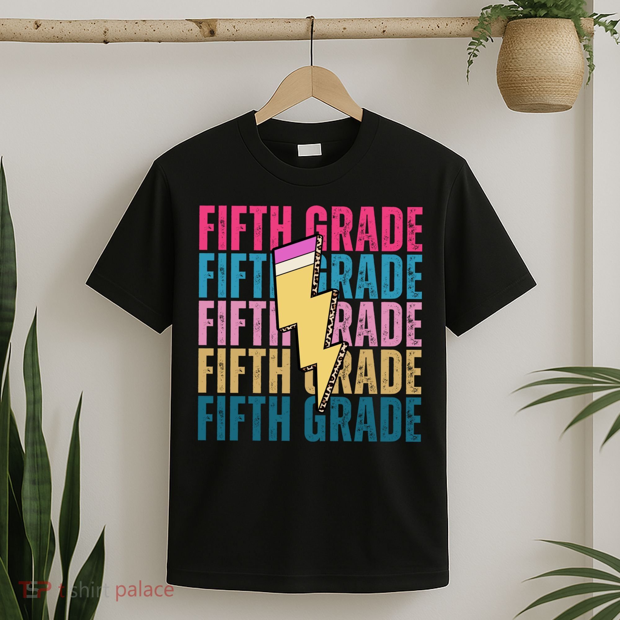 Fifth Grade Lightning Pencil Back To School T-Shirt