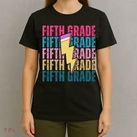 Fifth Grade Lightning Pencil Back To School T-Shirt thumb 4