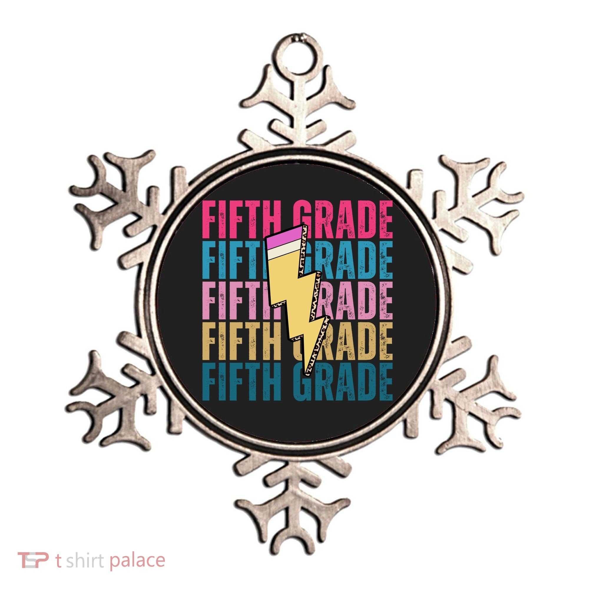 Fifth Grade Lightning Pencil Back To School Ornament