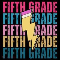 Fifth Grade Lightning Pencil Back To School Ornament thumb 1