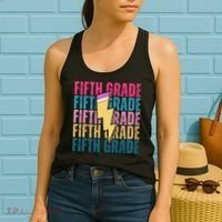 Fifth Grade Lightning Pencil Back To School Women's Tank Top thumb 2