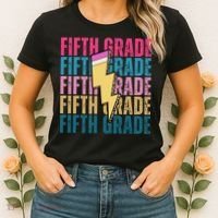 Fifth Grade Lightning Pencil Back To School Women's T-Shirt thumb 2
